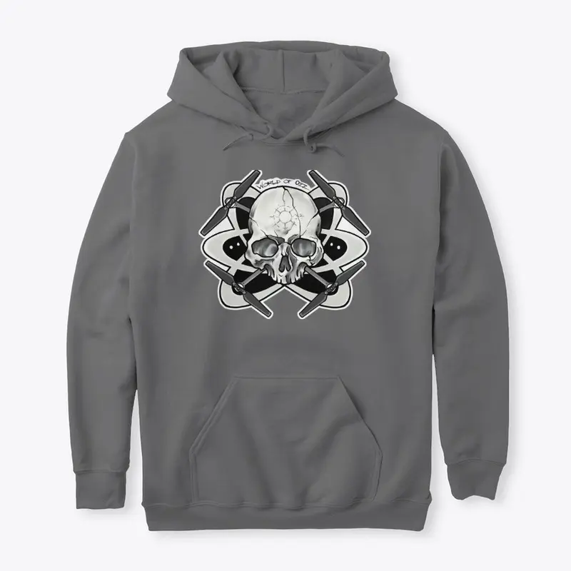 Skull Drone Pull Over Hoodie